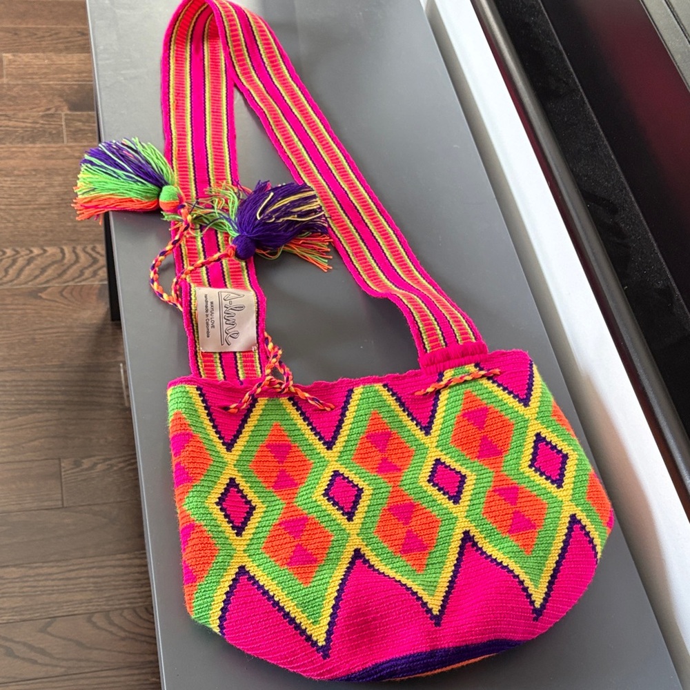 Colorful Geometric Patterned Women Bag